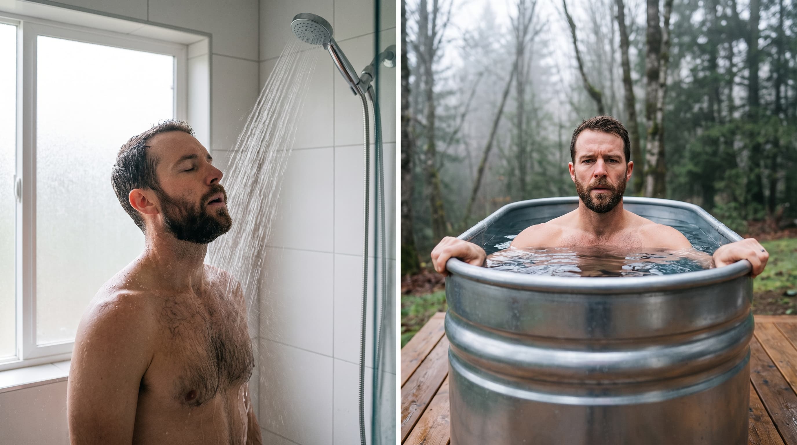 Ice bath vs zimny prysznic — czy prysznic daje te same efekty zdrowotne?