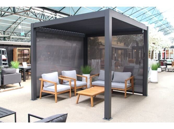 Hliníková zahradní pergola 3 × 3 m