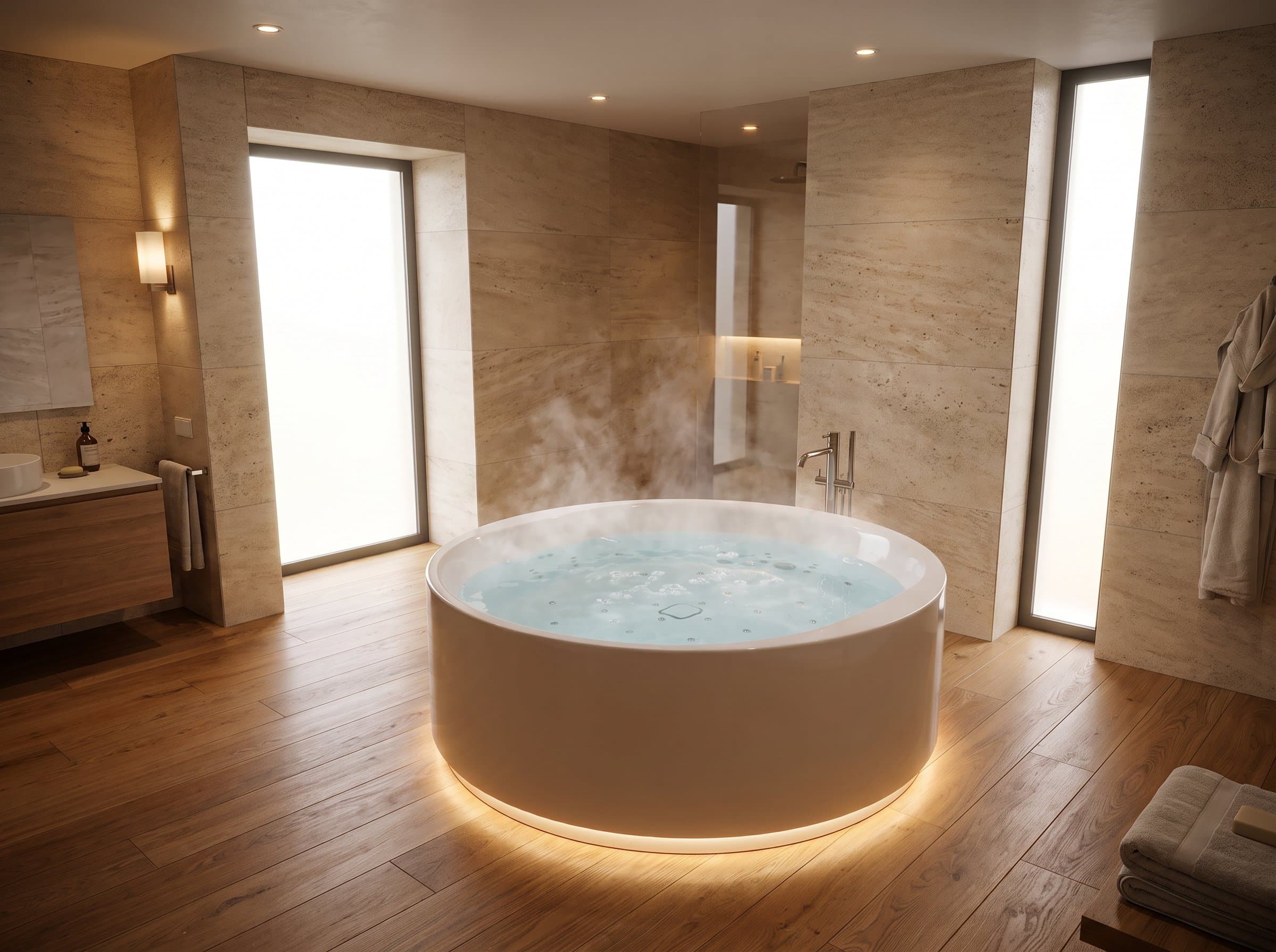 Wanna z hydromasażem harmona — idealna do apartamentu, bez kłopotu z czyszczeniem