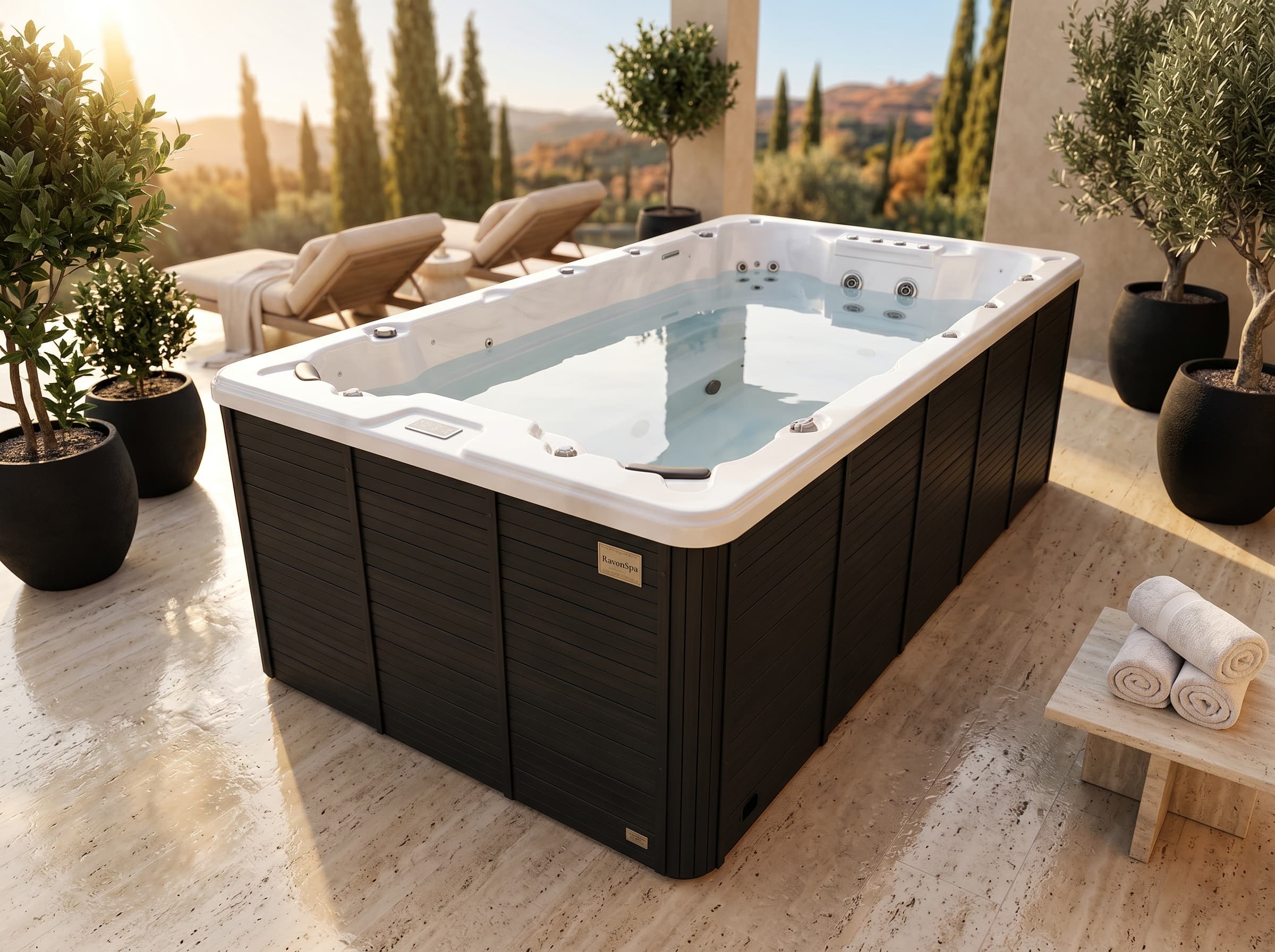 Bazén Husar 421 × 228 cm — prémiový Swim Spa