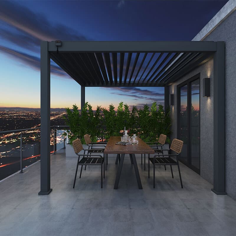 Hliníková zahradní pergola 3 × 3 m