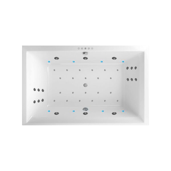 Wanna z hydromasażem Crown Lux 190x120 cm – System Silver | RavonSpa